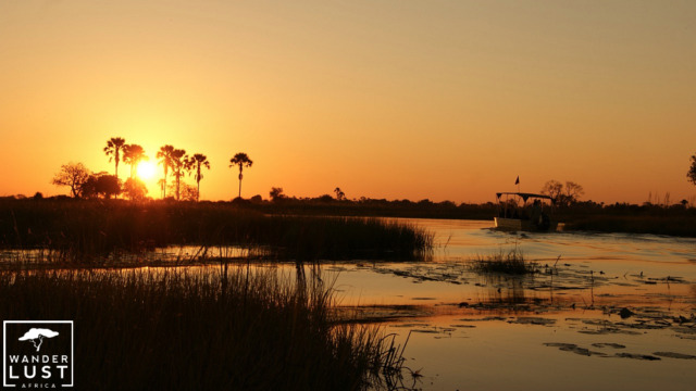 Fascinating sunsets in Botswana