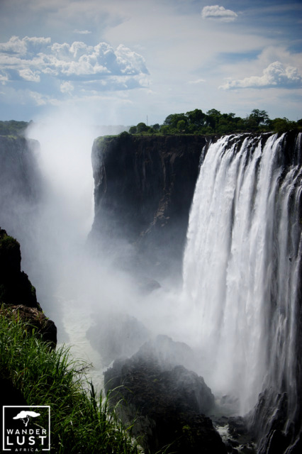 Die mächtigen Victoriafälle in Sambia und Simbabwe