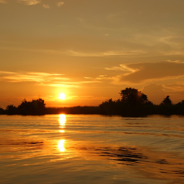 Sonnenuntergang auf dem Chobe River